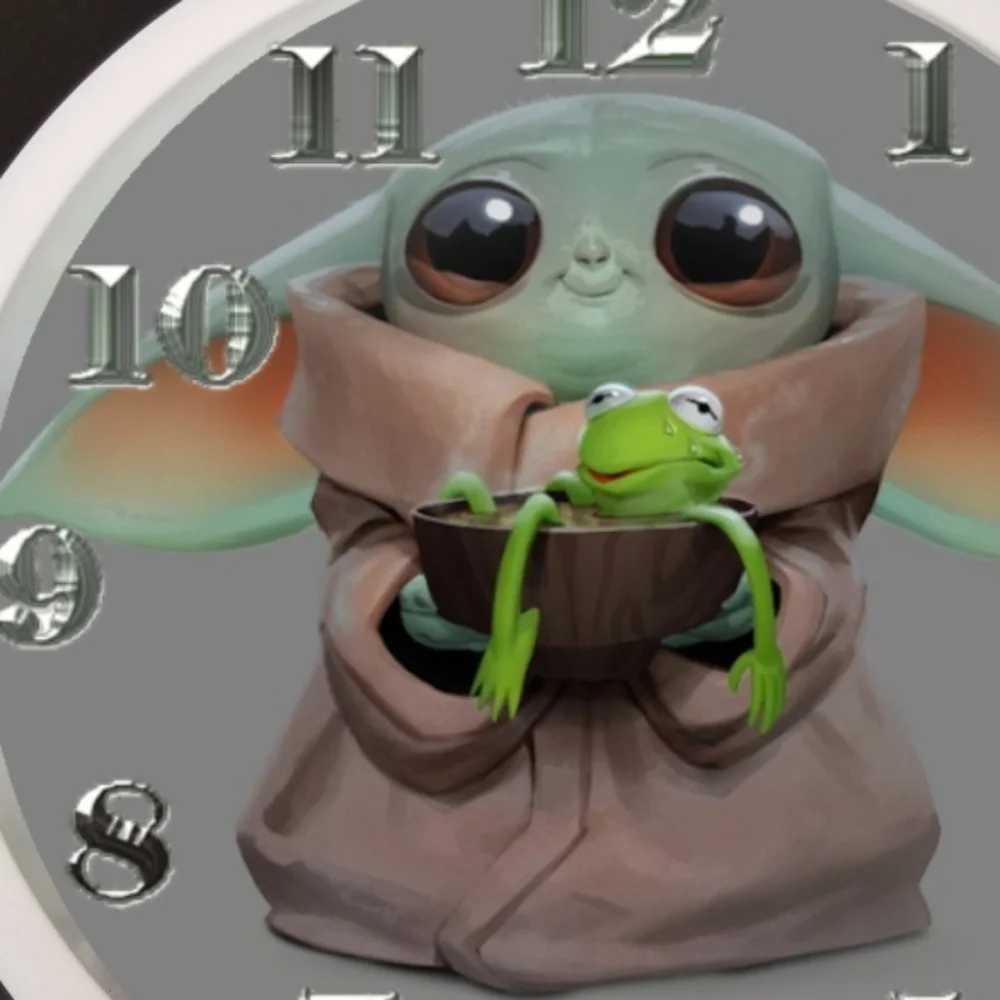 Baby yoda turns kermit the frog into hot soup